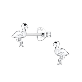 Flamingo Kinder Ohrringe 925 Silber