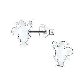 Weihnachtsmann Kinder Ohrringe 925 Silber