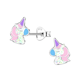 Einhorn Kinder Ohrringe 925 Silber