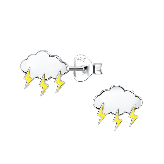 Wolken Kinder Ohrringe 925 Silber