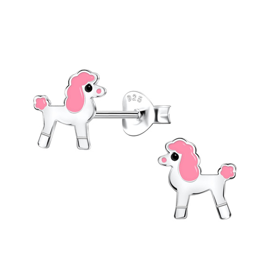 Pudel Kinder Ohrringe 925 Silber