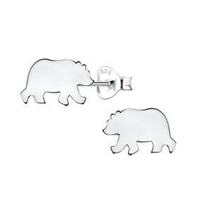 B�ren Kinder Ohrringe 925 Silber