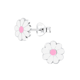 Blumen Kinder Ohrringe 925 Silber