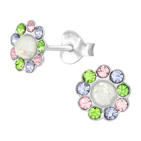 Auf dem Bild zu sehen sind Kinder Ohrringe Blumen...