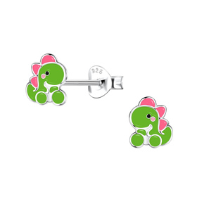 Dinosaurier Kinder Ohrringe 925 Silber