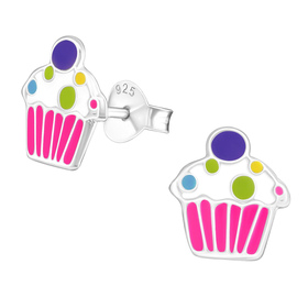 Auf dem Bild zu sehen sind Kinder Ohrringe Cupcake Kuchen...