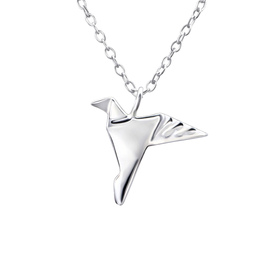 Auf dem Bild zu sehen ist eine Damen Kette mit Vogel...