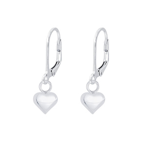 Herz Kinder Ohrringe 925 Silber