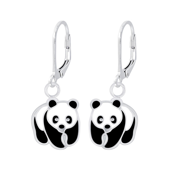 Panda Kinder Ohrringe 925 Silber