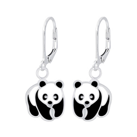 Panda Kinder Ohrringe 925 Silber