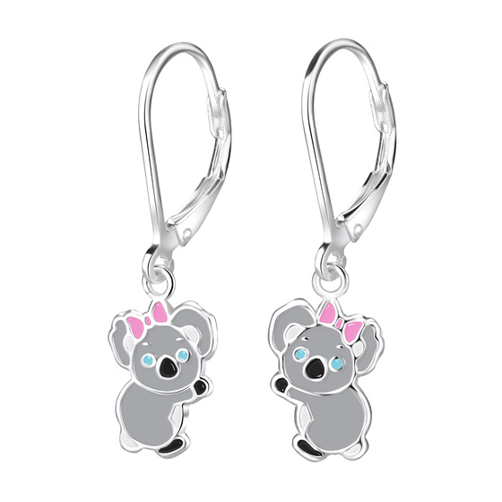 Koala Kinder Ohrringe 925 Silber