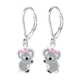 Koala Kinder Ohrringe 925 Silber