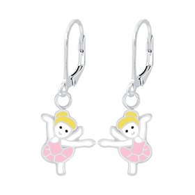 Ballerina Kinder Ohrringe 925 Silber