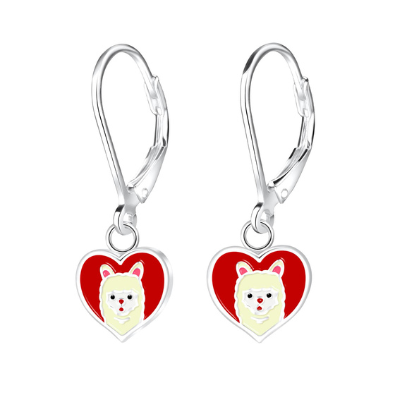 Lama Kinder Ohrringe 925 Silber