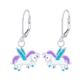 Einhorn Kinder Ohrringe 925 Silber