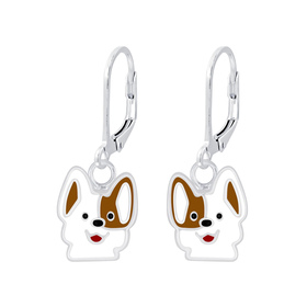 Hunde Kinder Ohrringe 925 Silber