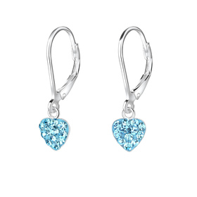 Herz Kinder Ohrringe 925 Silber