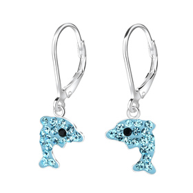 Delfin Kinder Ohrringe 925 Silber