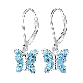 Schmetterling Kinder Ohrringe 925 Silber