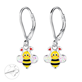 Bienen Kinder Ohrringe 925 Silber