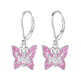 Schmetterling Kinder Ohrringe 925 Silber