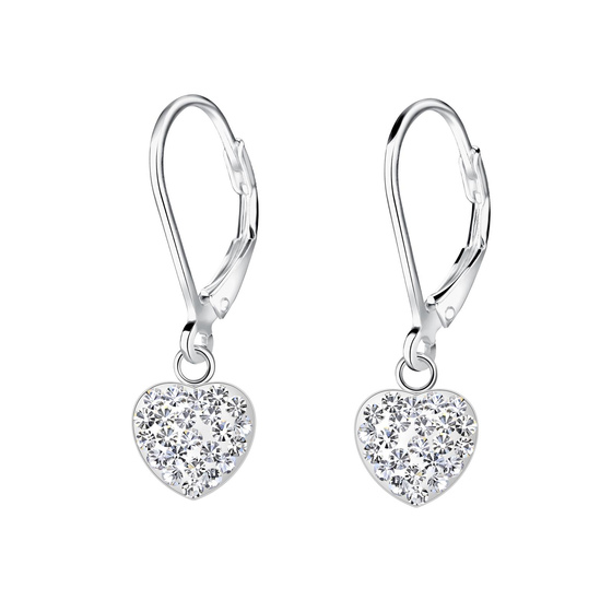 Herz Kinder Ohrringe 925 Silber