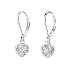 Herz Kinder Ohrringe 925 Silber
