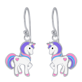 Einhorn Kinder Ohrringe 925 Silber