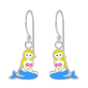 Meerjungfrauen Kinder Ohrringe 925 Silber