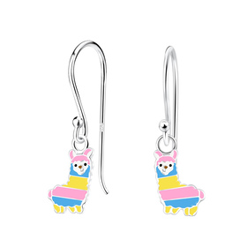 Alpaka Kinder Ohrringe 925 Silber