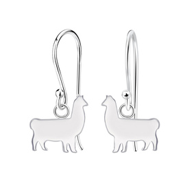 Lama Kinder Ohrringe 925 Silber