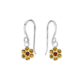 Blumen Kinder Ohrringe 925 Silber