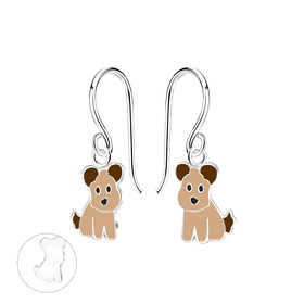 Hunde Kinder Ohrringe 925 Silber