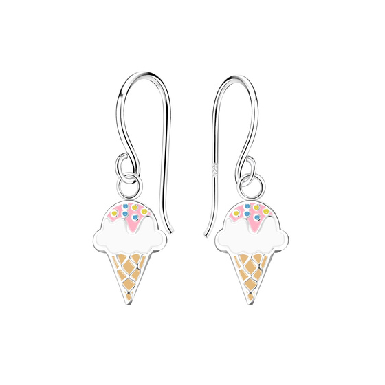 Eis Kinder Ohrringe 925 Silber