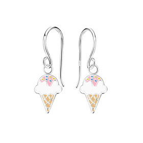 Eis Kinder Ohrringe 925 Silber