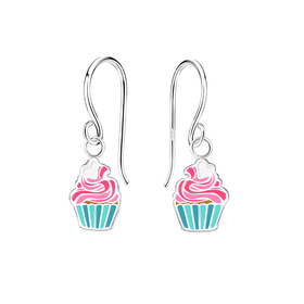 Cupcake Kinder Ohrringe 925 Silber