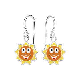 Sonnen Kinder Ohrringe 925 Silber