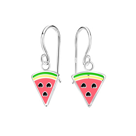 Wassermelonen Kinder Ohrringe 925 Silber
