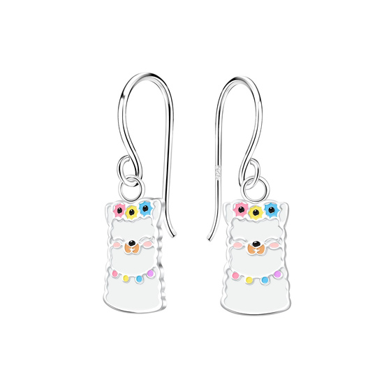 Lama Kinder Ohrringe 925 Silber