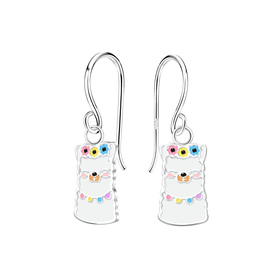 Lama Kinder Ohrringe 925 Silber