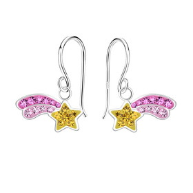 Sternschnuppen Kinder Ohrringe 925 Silber