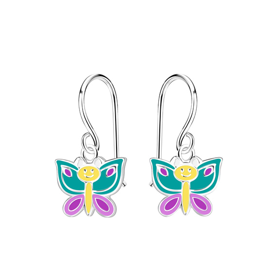 Schmetterling Kinder Ohrringe 925 Silber