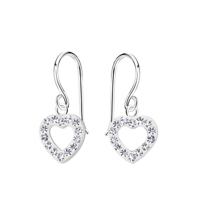Herz Kinder Ohrringe 925 Silber