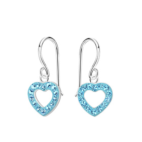 Herz Kinder Ohrringe 925 Silber