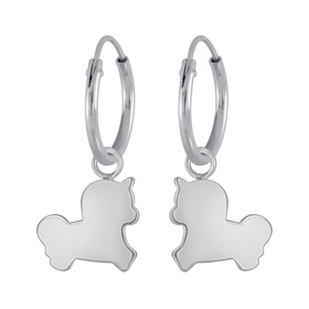 Einhorn Kinder Creolen 925 Silber