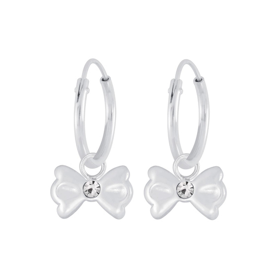 Schleifen Kinder Creolen 925 Silber