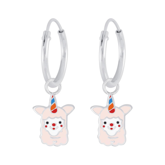 Alpaka Kinder Creolen 925 Silber