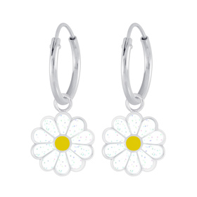 Gnseblmchen Kinder Creolen 925 Silber