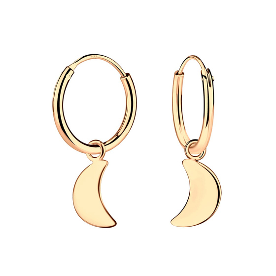 Mond Kinder Creolen 925 Silber