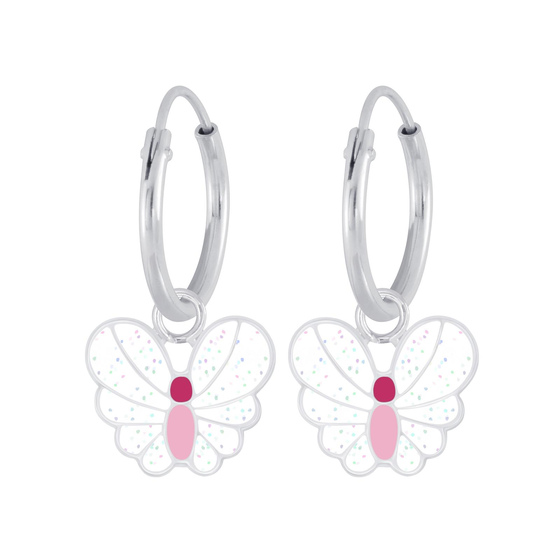 Schmetterling Kinder Creolen 925 Silber
